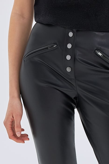 BLACK ROCK SKINNY TROUSERS, VISIBLE PRESS STUDS 6