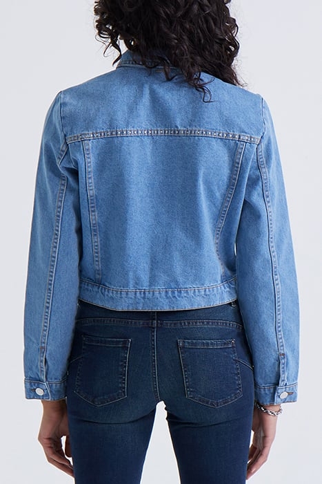 BLUE DENIM JACKET WITH STUDDED BACK 3