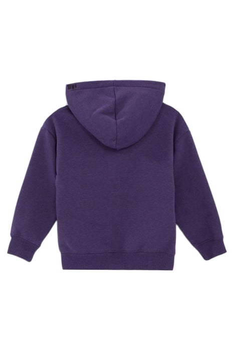 BOYS’ VIOLET EMBROIDERED SWEATSHIRT FABRIC HOODED CARDIGAN 2