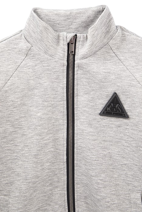 BOYS’ GREY CARDIGAN WITH BLACK AND REFLECTIVE DETAILS 3