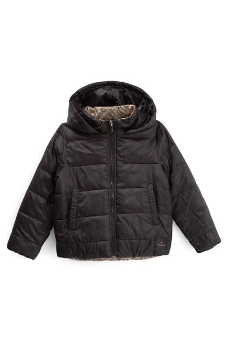 BOYS’ MOCHA PRINT/BLACK REVERSIBLE PADDED JACKET 3