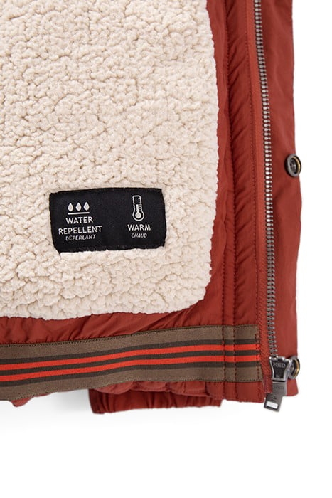 BOYS’ BRICK FUR-LINED RECYCLED PADDED JACKET 6