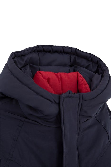 BOYS’ 2-IN-1 NAVY PARKA AND COLOUR BLOCK PADDED JACKET 5
