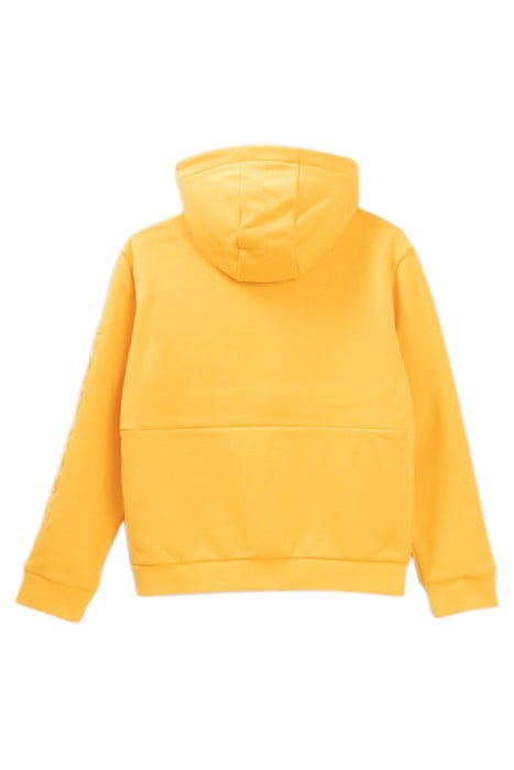 BOYS’ YELLOW CARDIGAN WITH EMBOSSED SLOGAN ON SLEEVE 2