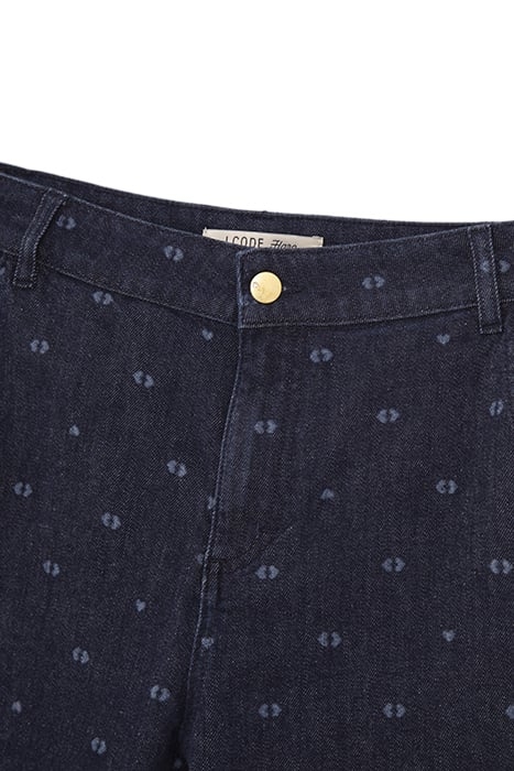 RAW DOUBLE HEART MONOGRAM PRINT FLARED JEANS 2