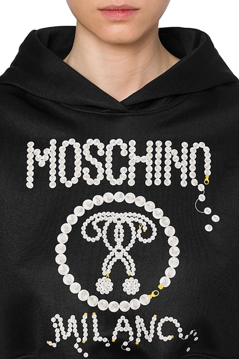 PEARLS DOUBLE QUESTION MARK TECHNICAL SWEATSHIRT BLACK 4