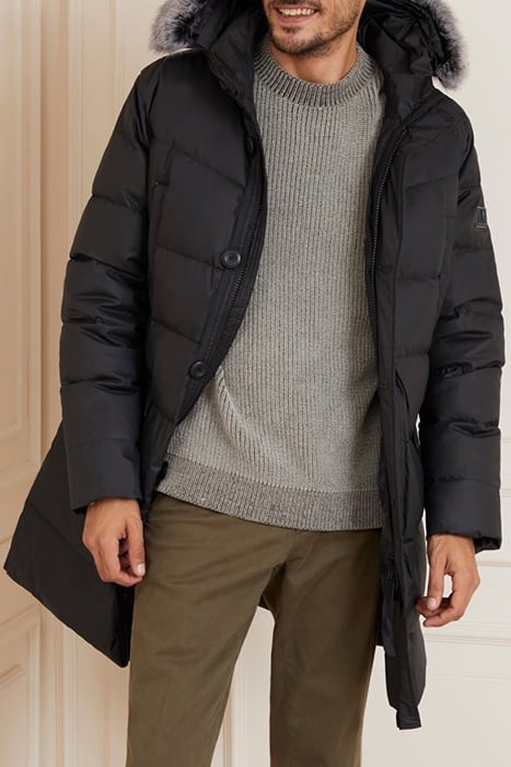 GUESS ECO REAL DOWN LONG JACKE JET BLACK A996 6