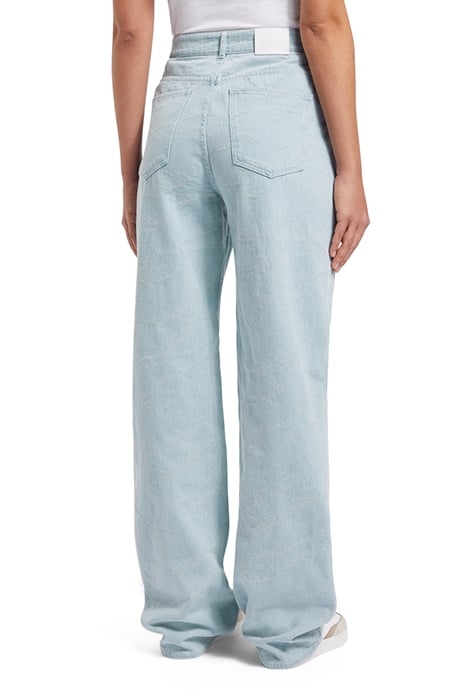 THE RIPPLE AUTHENTIC STRAIGHT JEANS — INDIGO WAVE JACQUARD I 2