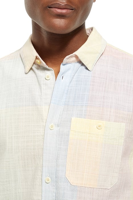 STRUCTURED CHECKED SHORT SLEEV MULTI COLOUR CHECK 5