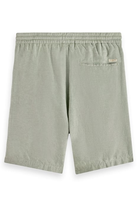 FAVE- COTTON/LINEN TWILL BERMU ARMY 4