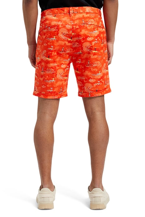 STUART- PRINTED STRETCH-COTTON SURFER BOAT RED AOP 2