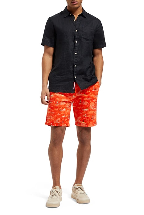 STUART- PRINTED STRETCH-COTTON SURFER BOAT RED AOP 3