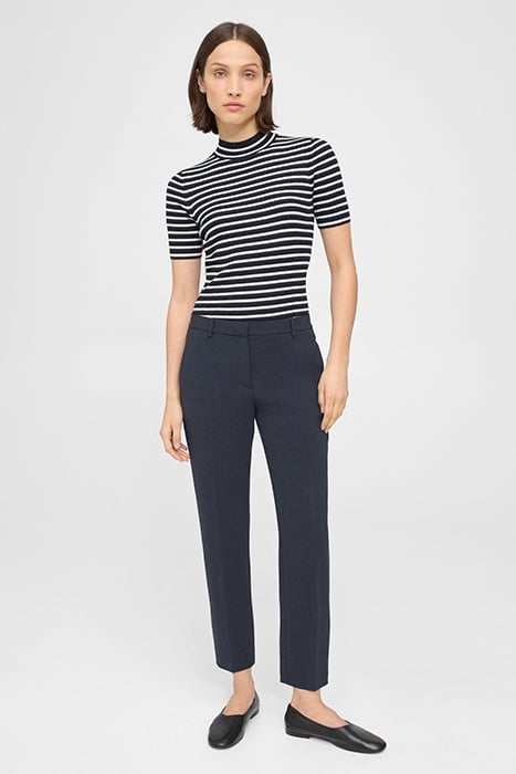 TREECA PANT IN ADMIRAL CREPE NOCTURNE NAVY 2