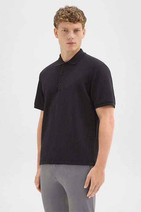 JOCELIN POLO SHIRT IN STUDIO KNIT JACQUARD BLACK 3