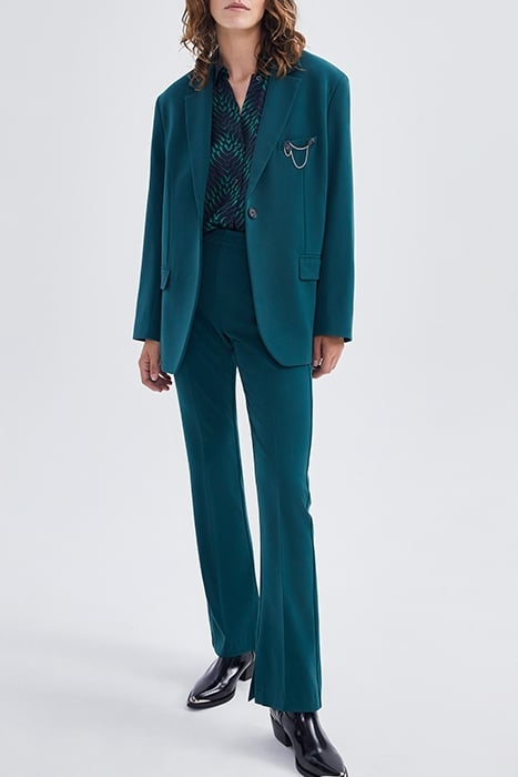 DUCK GREEN SUIT JACKET WITH PIN BADGE GREEN 3