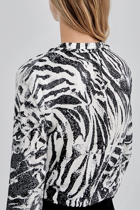 PURE EDITION- ECRU ZEBRA PRINT SHIRT OFF-WHITE 4