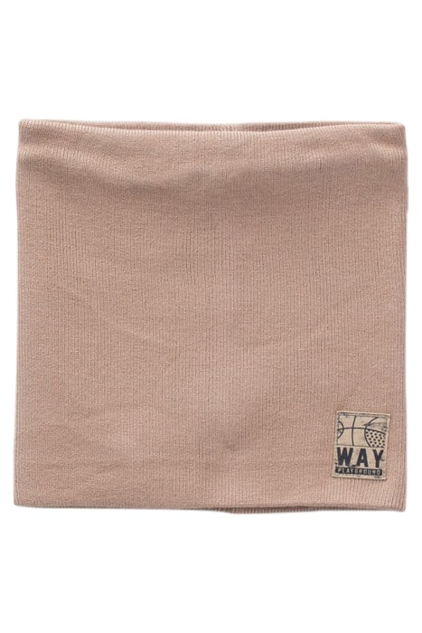 BOYS’ BEIGE KNIT SNOOD WITH BASKETBALL LABEL BEIGE 1