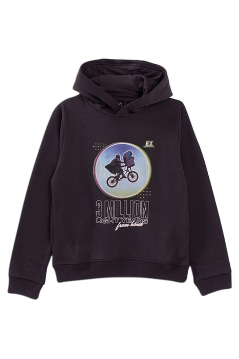 BOYS’ GREY HOODIE WITH ET THE EXTRA-TERRESTRIAL IMAGE GREY 1