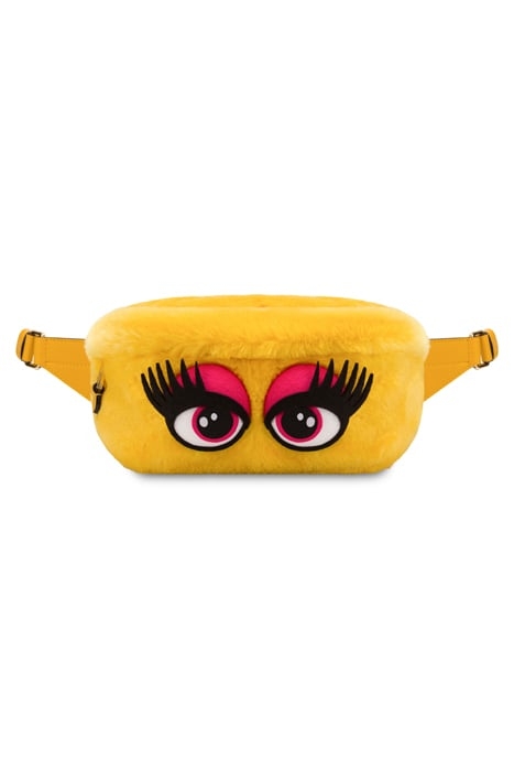 BUM BAG IN SOFT EYES FABRIC YELLOW 1