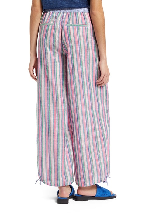 MULTICOLOUR LUREX STRIPE PULL-ON BEACH PANT BEACH STRIPE 2