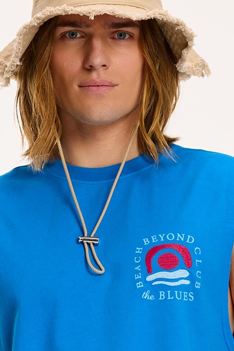 BEYOND THE BLUES SLEEVELESS T-SHIRT SKYDIVE BLUE 6