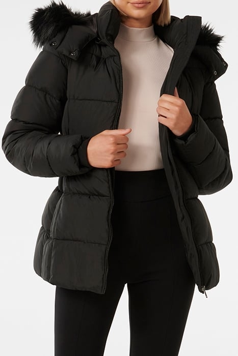 DANNIE MID LENGTH PUFFER COAT BLACK 5