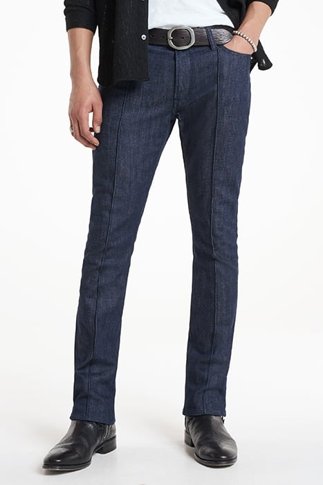 SLIM FIT BOOT CUT JEANS WITH ZIP TICKET INK BLUE 1