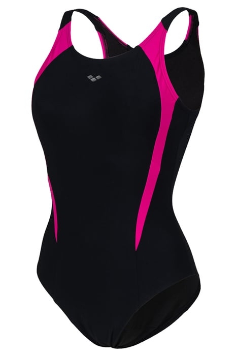 WOMEN'S BODYLIFT SWIMSUIT LOLA U BACK PA BLACK-ROSE VIOLET 6