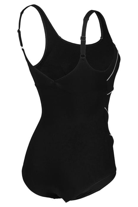 W JEWEL ONE PIECE LOW C CUP R BLACK-WHITE 7