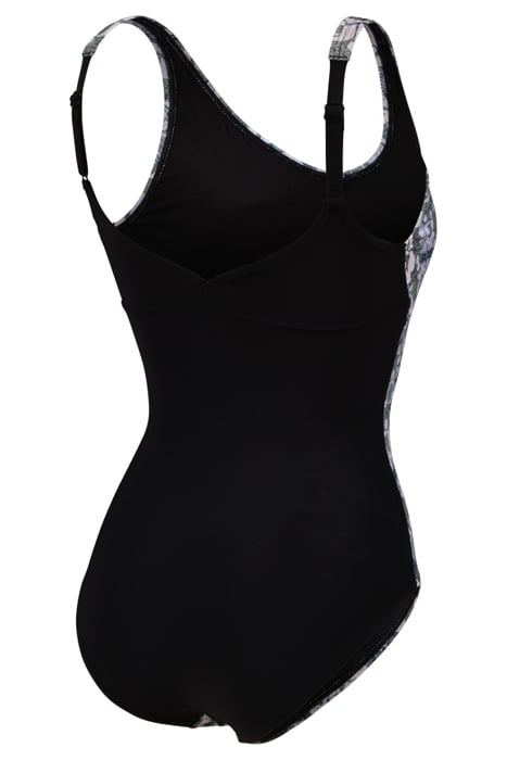 WOMEN'S BODYLIFT CHIARA SWIMSUIT WING B BLACK-TURQUOISE MULT 7