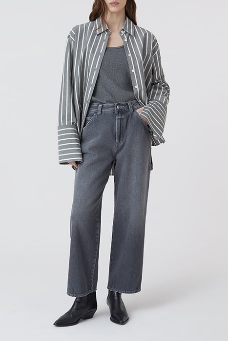 SHIRT HIGH CUFF WASHED BLACK 3