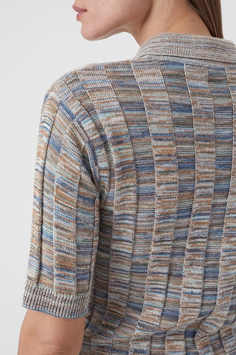 POLO SHORT SLEEVE CHAMBRAY BLUE 5