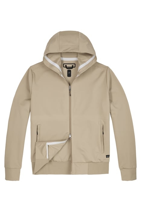SHELTON | TECH JERSEY HOODIE NEUTRAL SAND 1