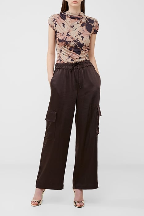 CHLOETTA CARGO TROUSER BROWN 2