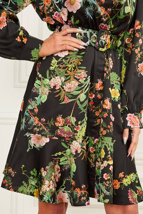 MARCIANO BY GUESS BLAIR DRESS BLACK BEAUTY PRINT 7