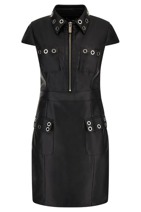 RORY DRESS JET LEATHER BLACK 4