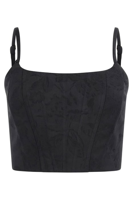 MARCIANO BY GUESS BLOSSOM CORSET TOP JET BLACK A996 1