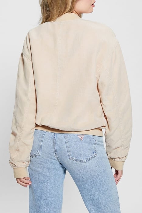 GUESS ECO LS ODESSA FLIGHT JACKET CALM SANDS MULTI 2