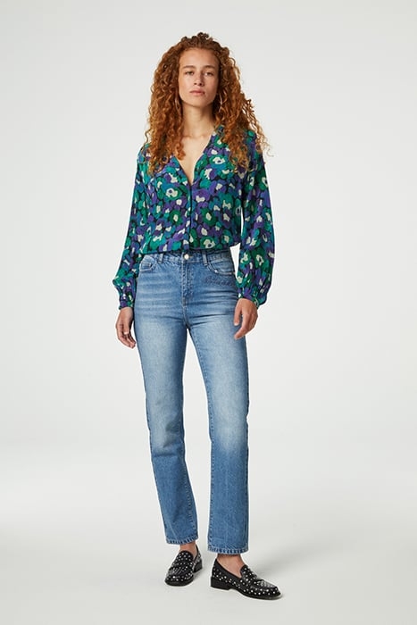 FRIDA BLOUSE GREEN ENVY/POPPY PUR 1