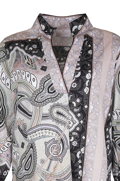 BLOUSE LIEGE BLACK AND SALMON 2