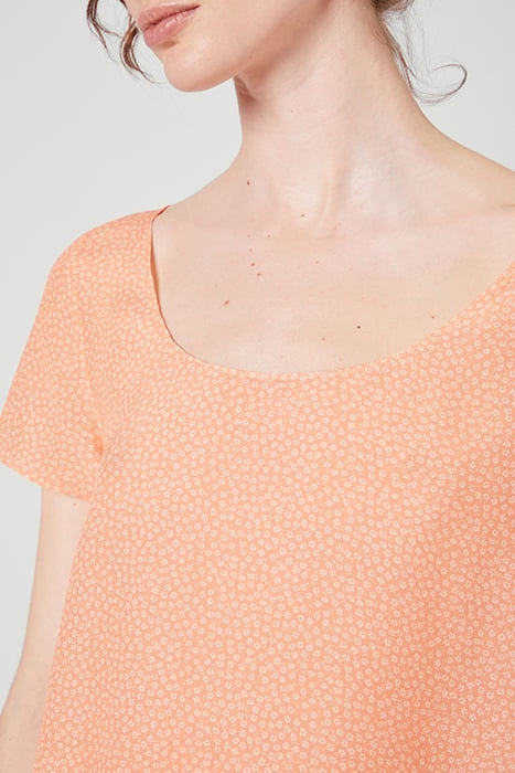 SHORT TOP WITH SHORT SLEEVES U COLLAR DOUCETTE 5