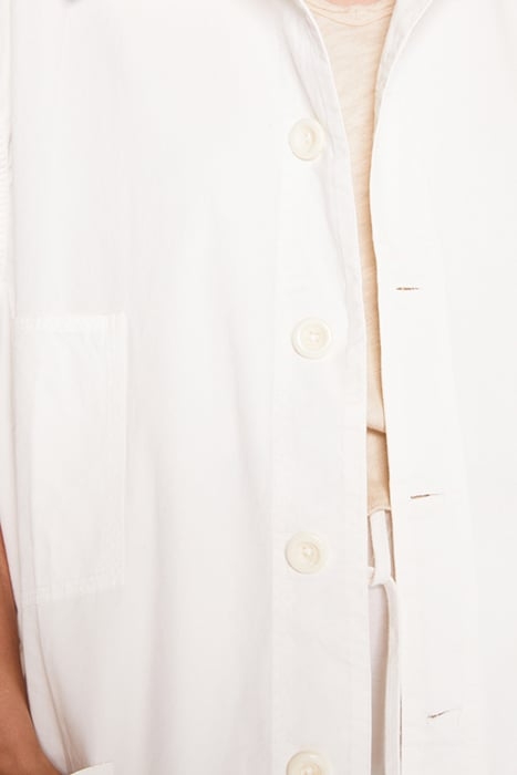 SLEEVELESS JACKET WITH SHIRT COLLAR BLANC 5