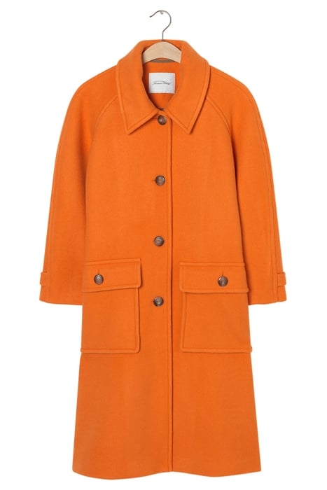SHIRT COLLAR 7/8 SLEEVES COAT TANGERINE 3