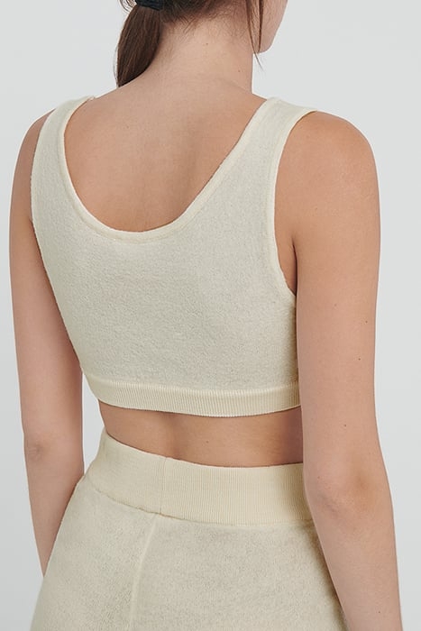 SPORT BRA WITH ROUND NECKLINE NACRE 2