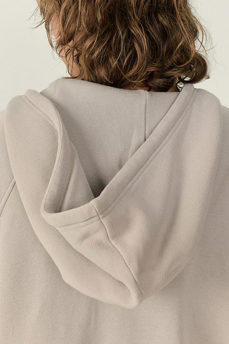 LONG-SLEEVES ZIPPED HOODIE TAUPE VINTAGE 6