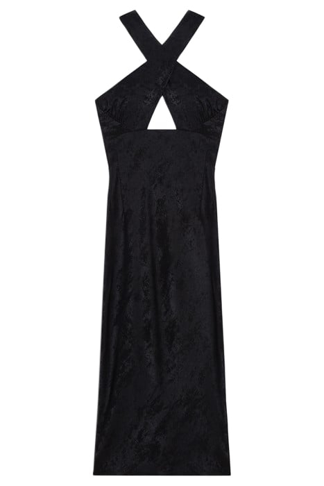 CALVINO DRESS IN SHINY BLACK 3
