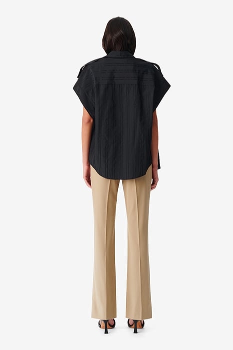 TRINITA BUTTON-DOWN SHIRT IN BLACK 3