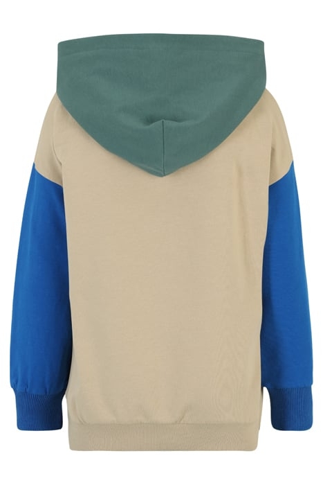 THACKERVILLE OVERSIZED HOODY FIELDS OF RYE-BLUE SPRUCE-LAPIS 2