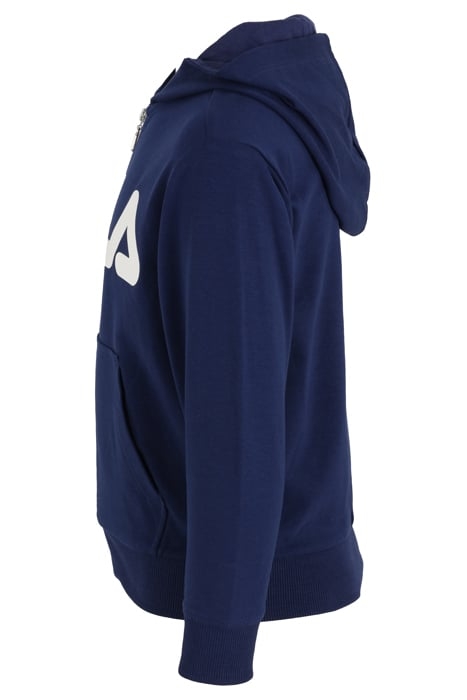 BALGE CLASSIC LOGO ZIP HOODY MEDIEVAL BLUE 3
