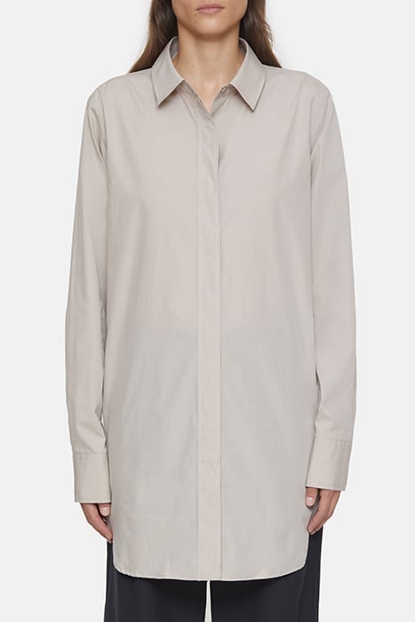 FITTED LONG BLOUSE SHIRTS & BLOUSES PLASTER BEIGE 1